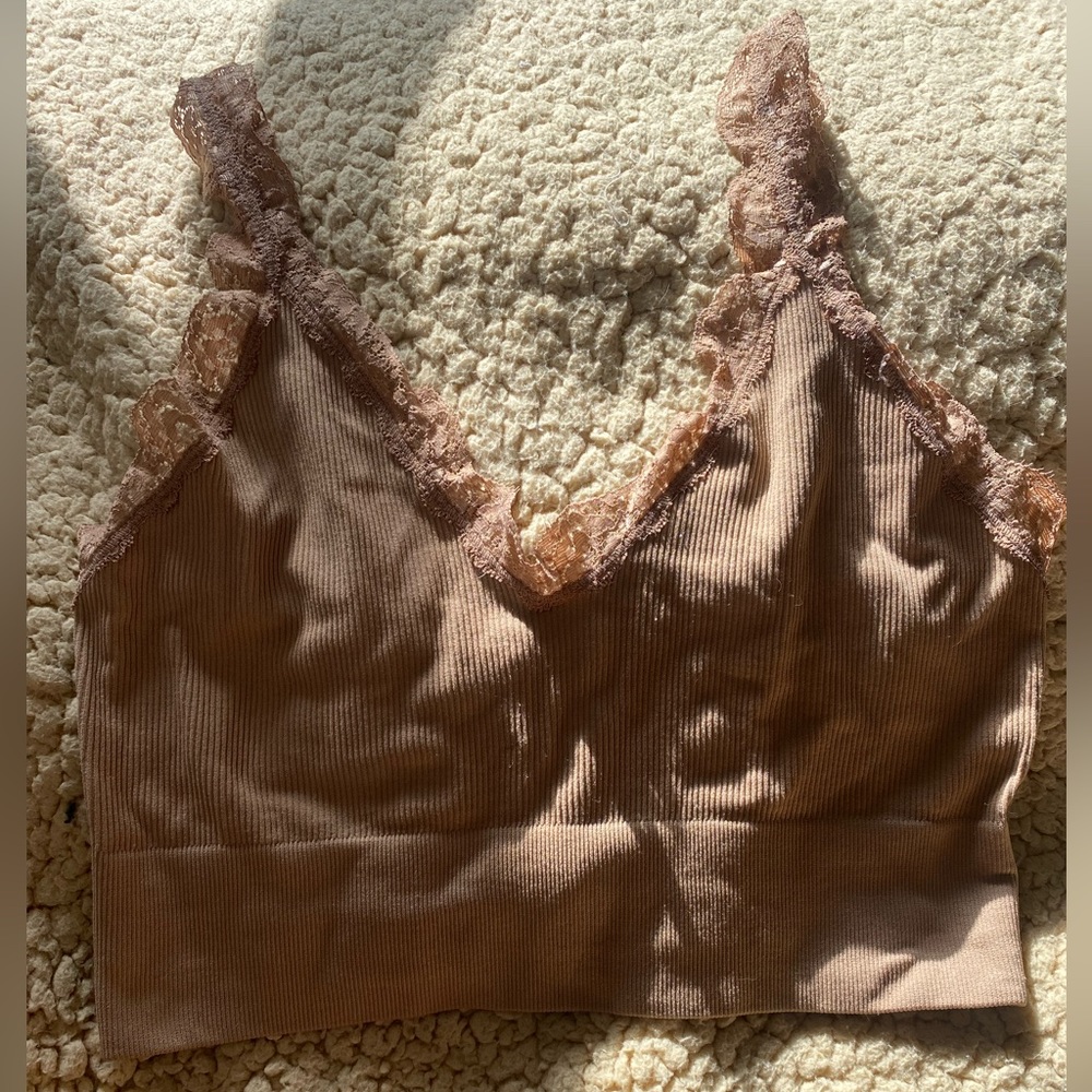 Bozzolo lace cropped tank top